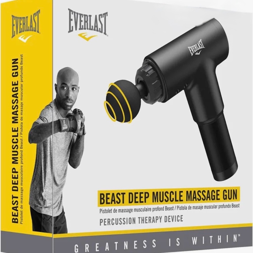 Everlast Deep Tissue Massage Gun NEW Sealed Percussion Therapy